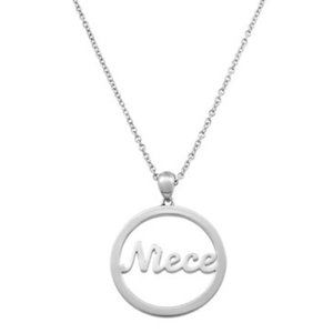 Niece Sterling Silver Circle Pendant